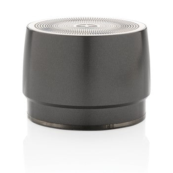 Swiss Peak 5W Wireless Bass Speaker: Portable, Stainless Steel, 5-Hour Playtime