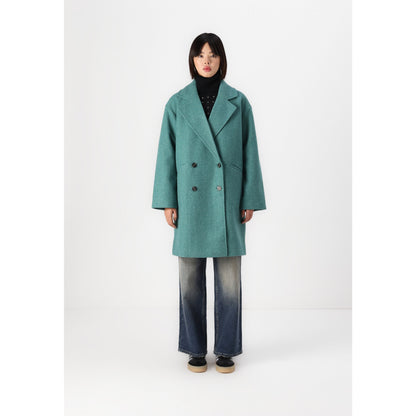 ONLY ONLBLAKE Oversized Felt Coat with Lapel Collar and Flap Pockets