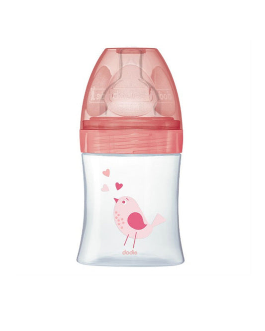 Dodie Anti-Colic Sensation+ Baby Bottle 5oz (0-6m) - Rose Garden