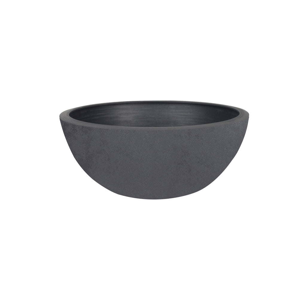 Durable Basalt'UP Concrete Effect Planter Bowl, 30cm Diameter, 5.5L Capacity