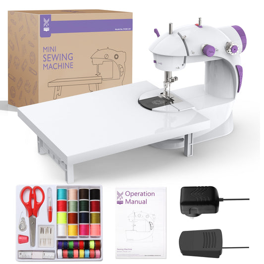 KPCB Tech Mini Sewing Machine Kit with 32 Bobbins