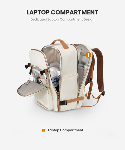 Freyja 40/50L Laptop Travel Backpack – Airline Approved, Water‑Resistant