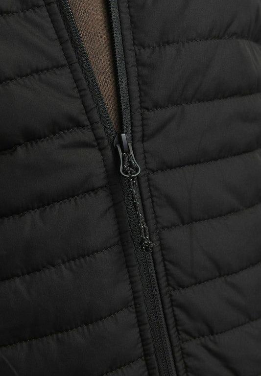 Jack & Jones PLUS SIZE Black Insulated Hooded Puffer Winter Jacket