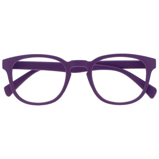 Opulize POP Matte Reading-Glasses Retro Chunky Light Frame with Spring Hinges
