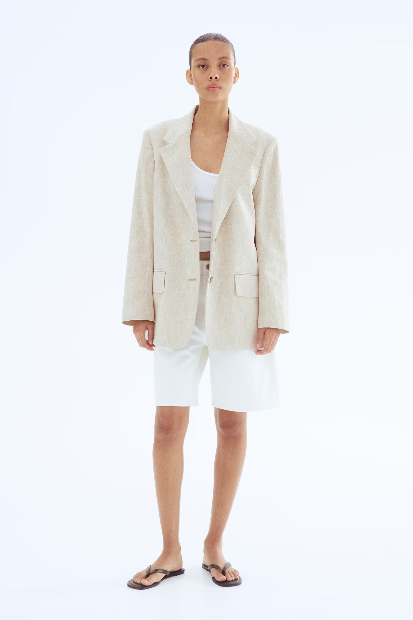 H&M Linen-Blend Blazer
