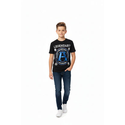 Marvel Avengers Black Kids Comfortable T-Shirt Size 134-140 CM
