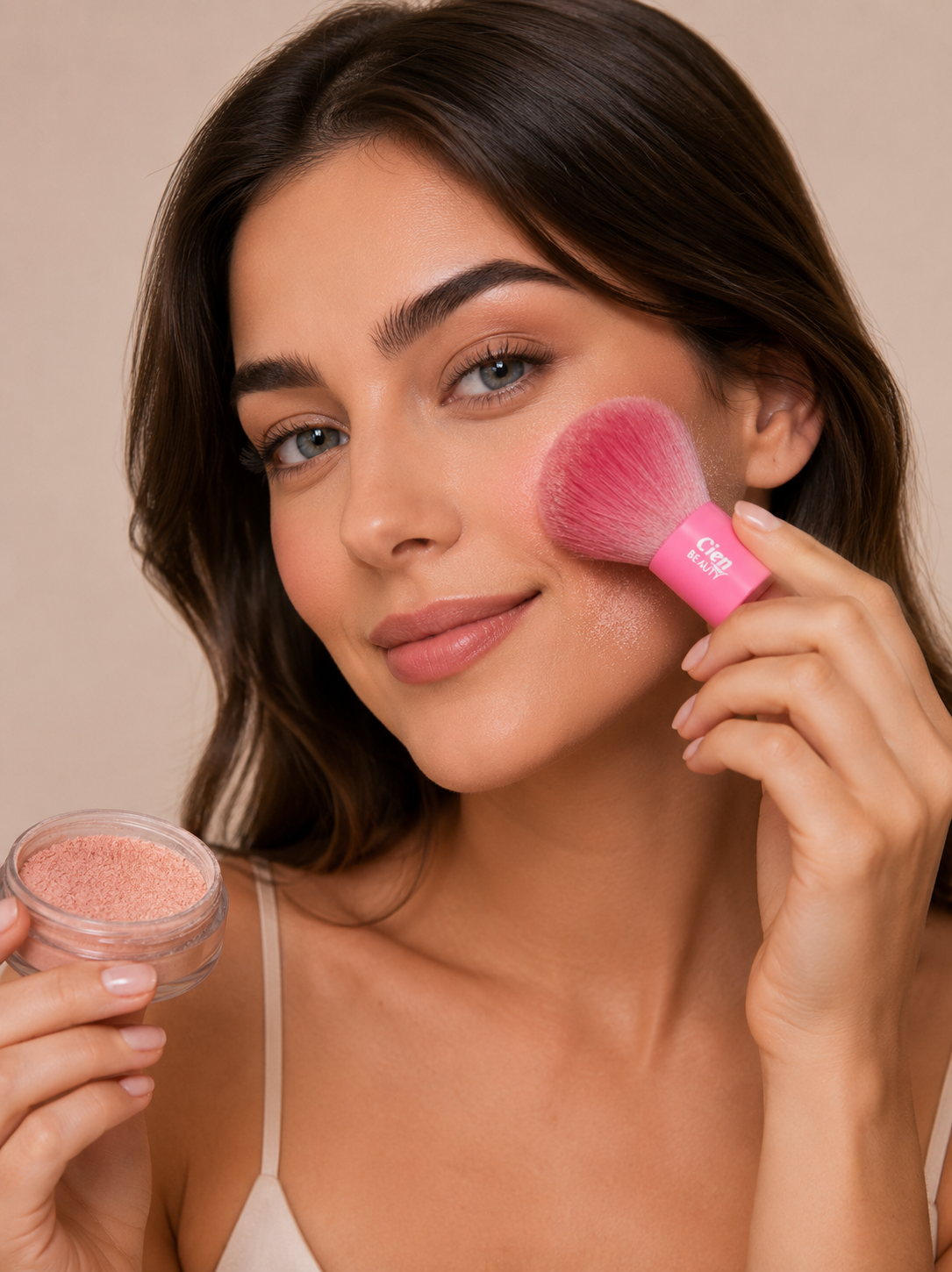 Cien Beauty Kabuki Brush Synthetic Bristles