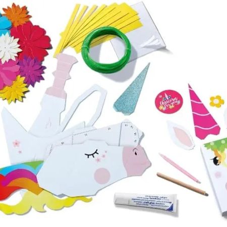 Ravensburger Creative Unicorn Paper Art Kit with Flowers