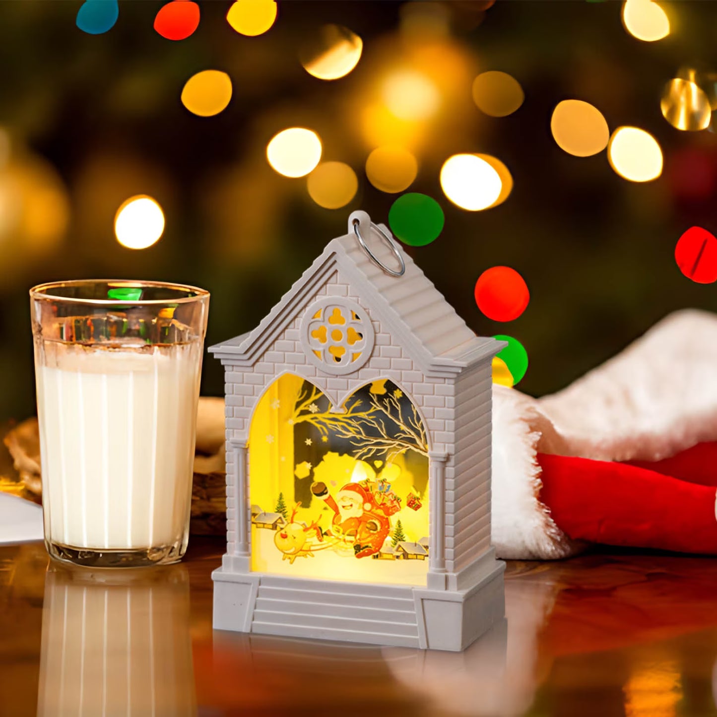 Led Antique Wind Lamp Retro Lantern Portable Hanging & Tabletop Holiday Light