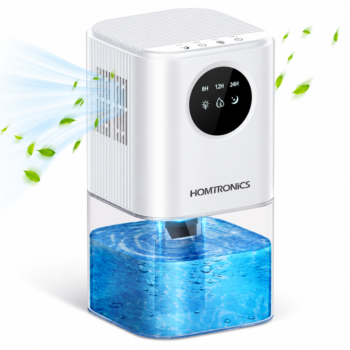 Homtronics B221 Mini Dehumidifier 1700ml white