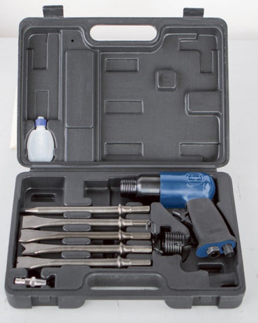 Scheppach Professional Pneumatic Air Chipping Hammer Kit for Demolition & Masonry