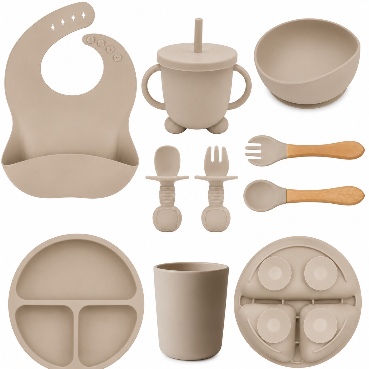 Zoe Silicone Feeding Set 10pc Bundle