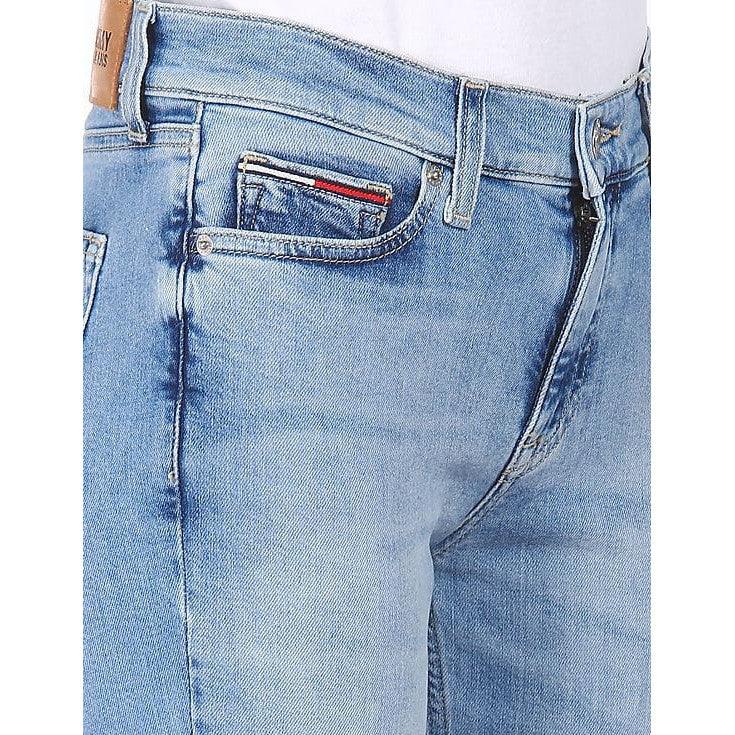 Tommy Hilfiger men's Light Blue Mid-Rise Skinny Ankle-Length Stretch Jeans - Gomix Brands Outlet