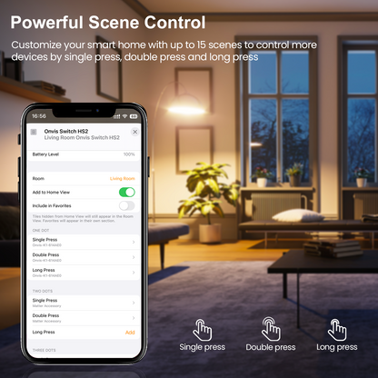 Onvis HS2 Smart 5 Key Switch Scene Controller