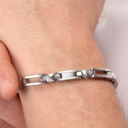 Morellato Men's Cross Stainless Steel Bracelet - Durable & Stylish Everyday Accessory