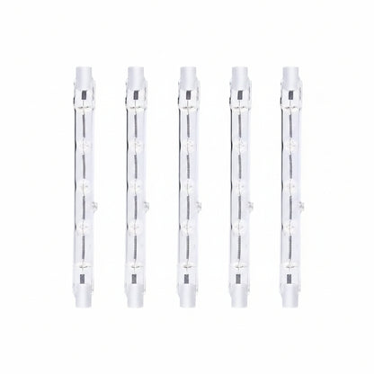R7s 118mm 300W Halogen Bulb 5 Pack Dimmable 2800K Warm White