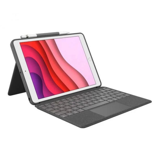Logitech Slim Combo Keyboard Case for iPad 7th, 8th, 9th Gen with Detachable Keyboard