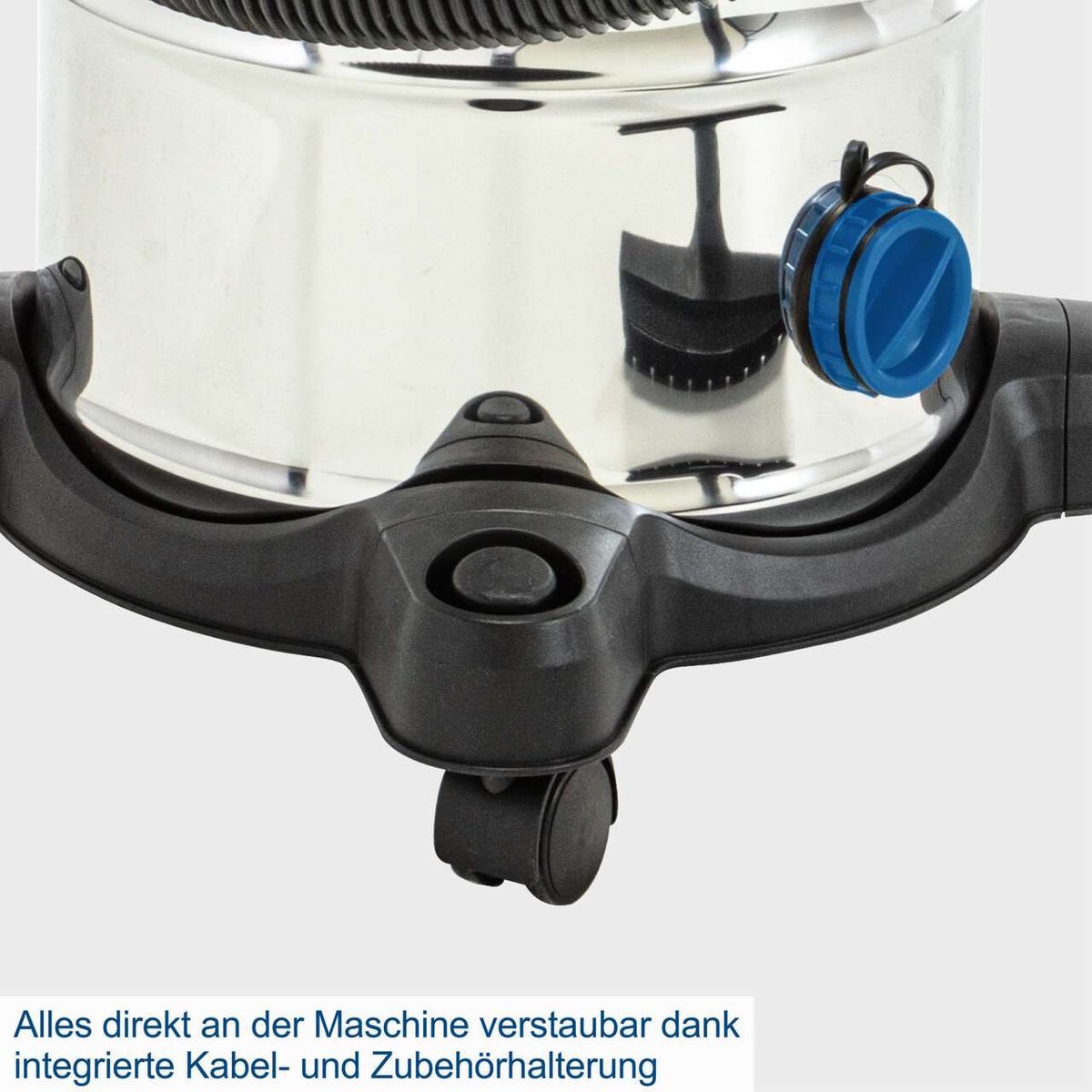 Scheppach NTS30v2 1200W Wet/Dry Vacuum, 8-Gallon Steel Tank, Blower Kit