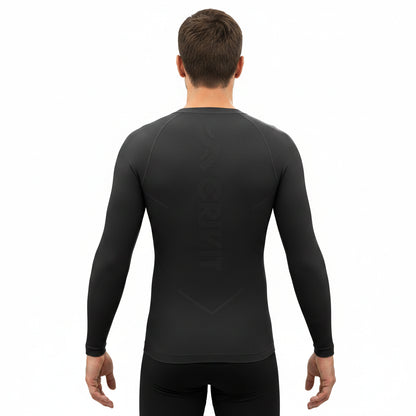 Crivit DryAct™ Men's Thermal Raglan with Zonal Thermoregulation 464551 Black