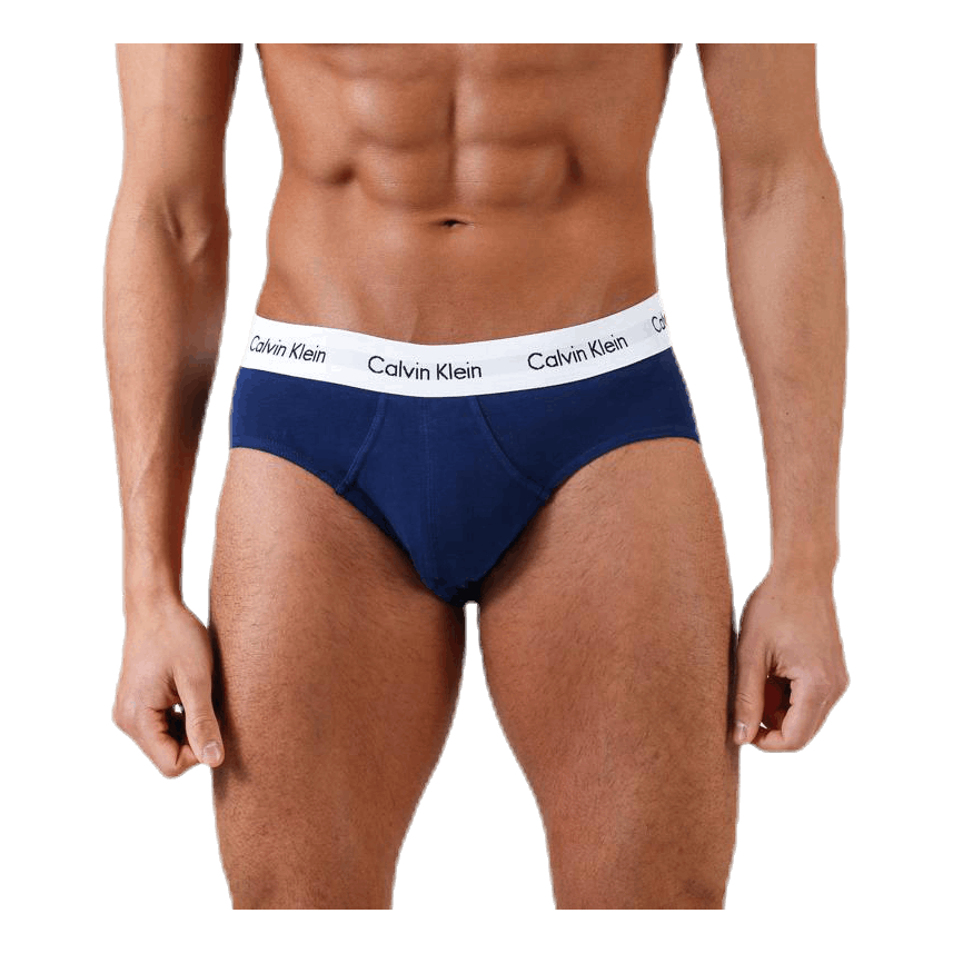 Calvin Klein Men's Cotton Stretch Hip Brief 3‑Pack White
