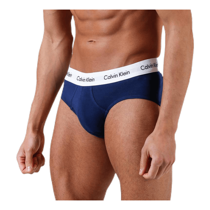 Calvin Klein Men's Cotton Stretch Hip Brief 3‑Pack White