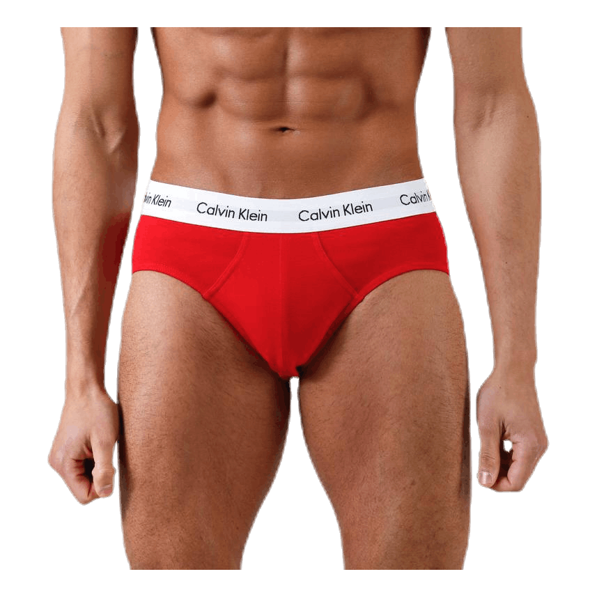 Calvin Klein Men's Cotton Stretch Hip Brief 3‑Pack White