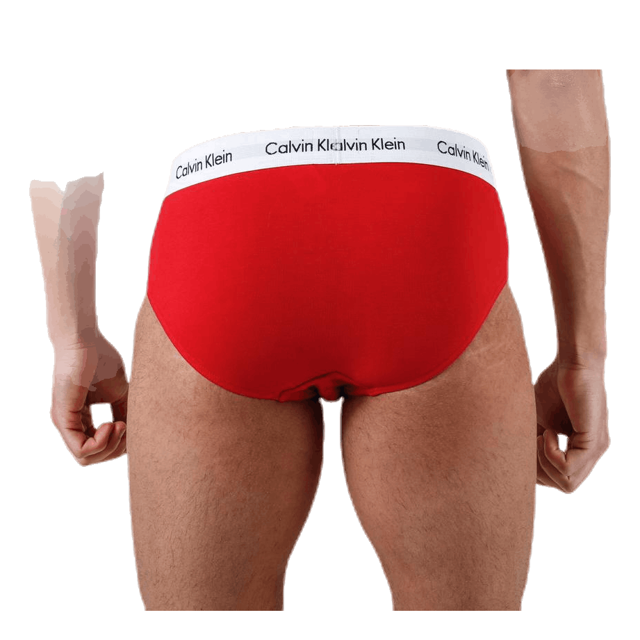 Calvin Klein Men's Cotton Stretch Hip Brief 3‑Pack White