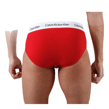 Calvin Klein Men's Cotton Stretch Hip Brief 3‑Pack White