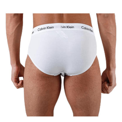 Calvin Klein Men's Cotton Stretch Hip Brief 3‑Pack White