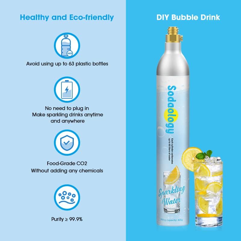 Sodaology 60L Co2 Carbonator for SodaStream Machines