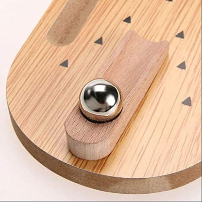 Toysery Wooden Tabletop Mini Bowling Set - Compact Desk Game