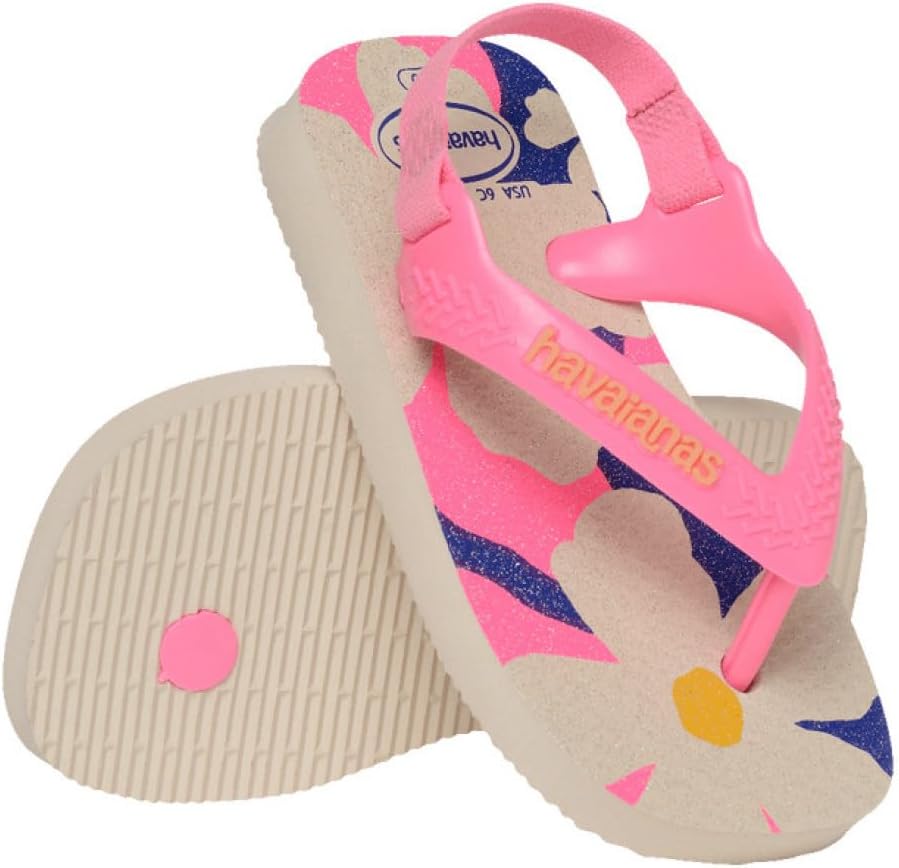 Havaianas Baby Mini Me Beige Tongue Sandals for Girls