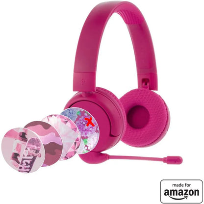 BuddyPhones PopTime Pro Bluetooth Kids Headphones with Volume Limit and Mic - Gomix Brands Outlet