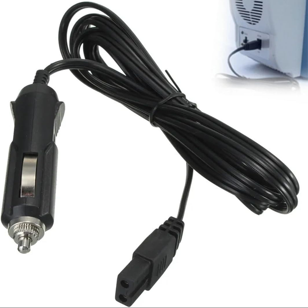 FiTspi 1.8m 12V Car Cigarette Lighter Extension Cable 10A Fused LED Power Lead for Inflatable Pump Vacuum Cleaner Refrigerator