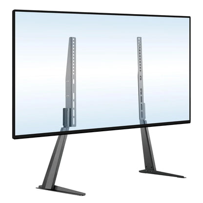 LUMI Minimalist Tabletop TV Stand LDT03-21L Black, 50kg Capacity - Gomix Brands Outlet