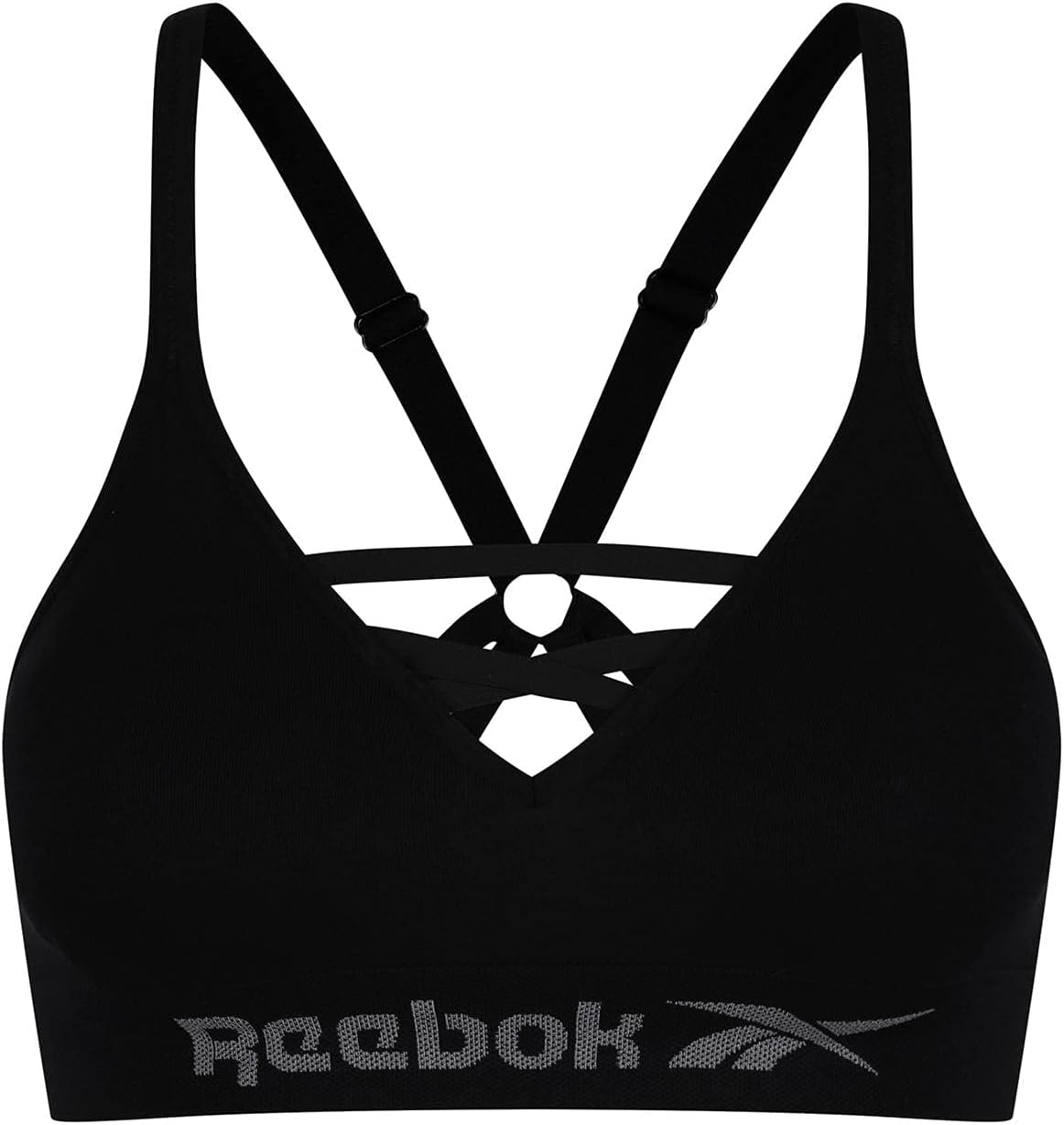 Reebok Women's Seamless Sports Bra with Halter Neck High Support