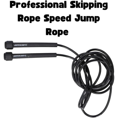 Invero Adjustable 275cm Professional Speed Skipping Rope – Black