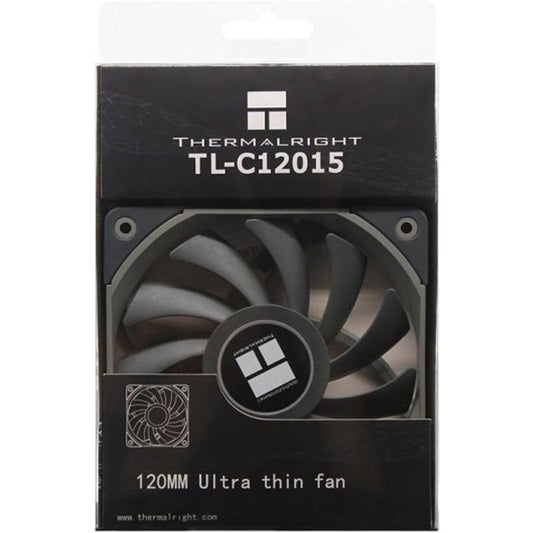 Thermalright TL-C12015 12cm Square Fan, 15mm Thin, 52CFM, 24dBA Black