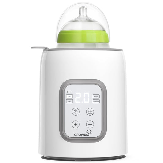 Grownsy 8-in-1 Baby Bottle Warmer & Sterilizer with Timer