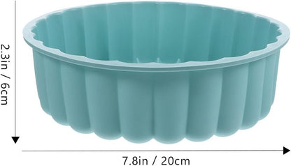 JOYOFREELY 11042LK200T Round Silicone Cake Baking Mold Sky-Blue