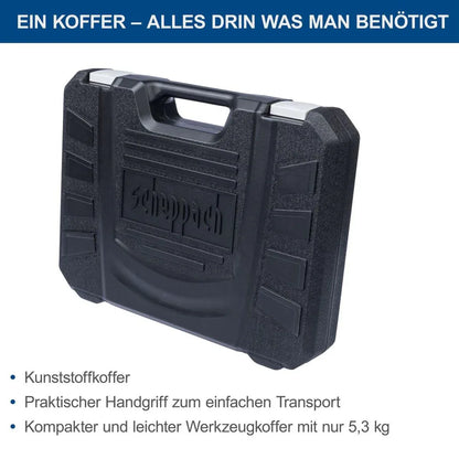 Scheppach WZK120 97-Piece Hand Tool Kit with Cordless Screwdriver for DIY - Gomix Brands Outlet