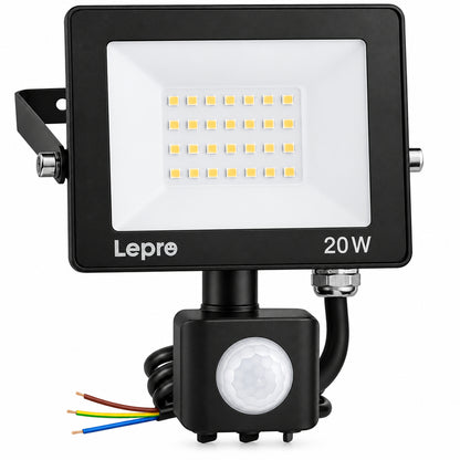 Lepro Security Lights Outdoor Motion Sensor PIR Light 2000lm
