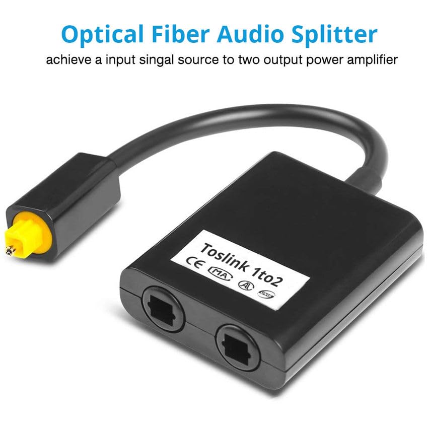FORIDA Toslink Optical Audio Splitter 1 in 2 Out