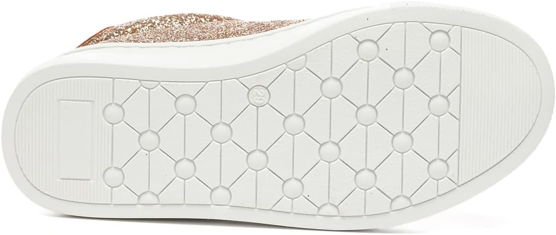 Bernal Girls Sparkle Glitter Sequin Slip-On Low Top Walking Shoes