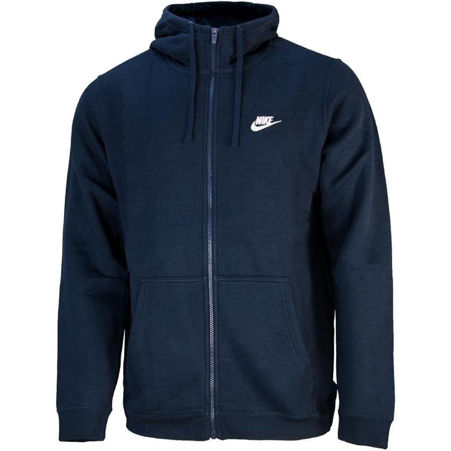 Nike Men's Sportswear Full Zip Club Fleece Hoodie - Obsidian 2XL Ultimate Comfort
