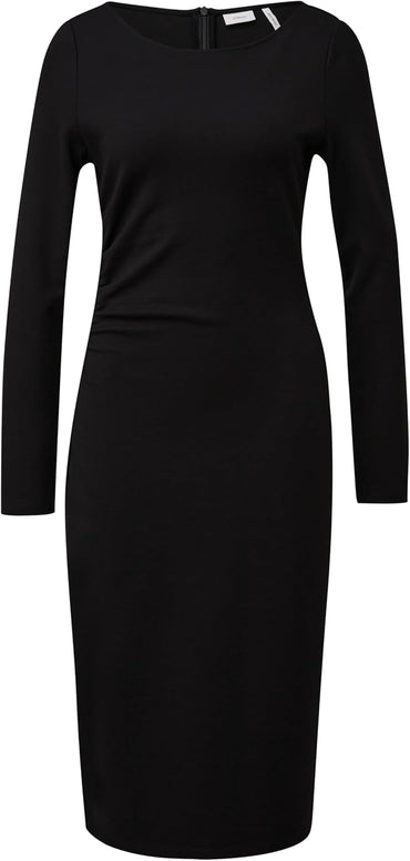 s.Oliver Black Label Viscose Mix Jersey Ruffle Dress