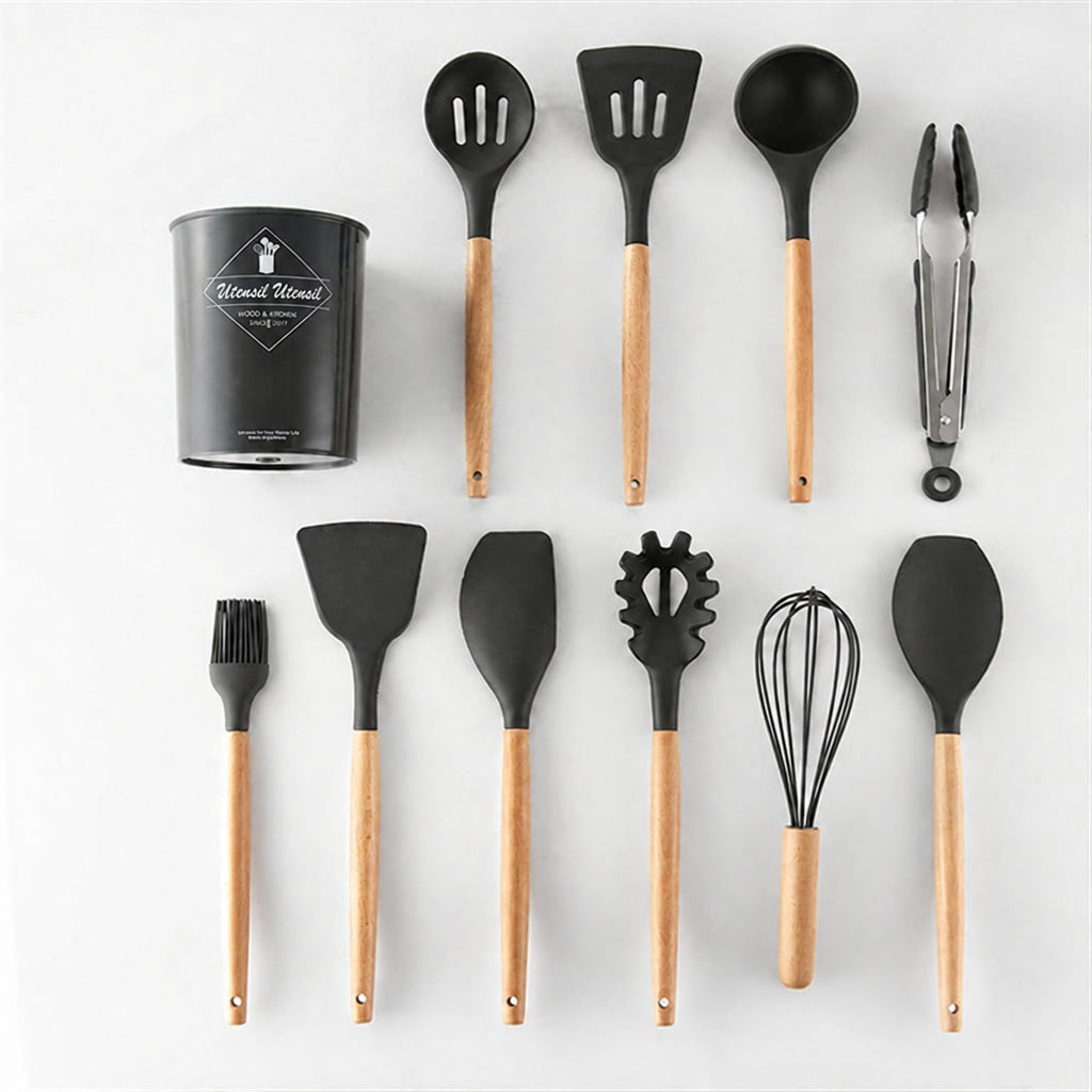 Ulalaza Silicone Kitchen Utensil Set