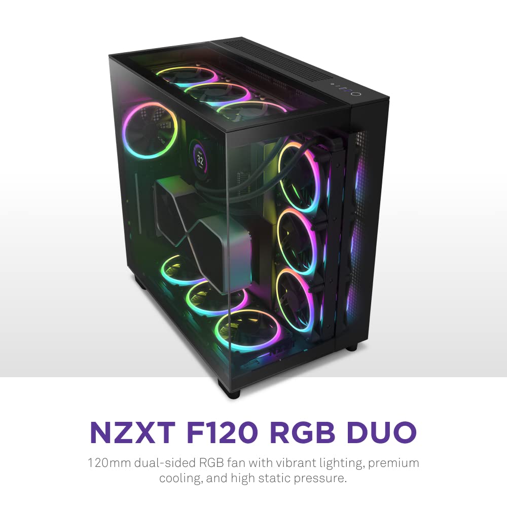NZXT F120 RGB Duo 120mm Dual-Sided Fan Black