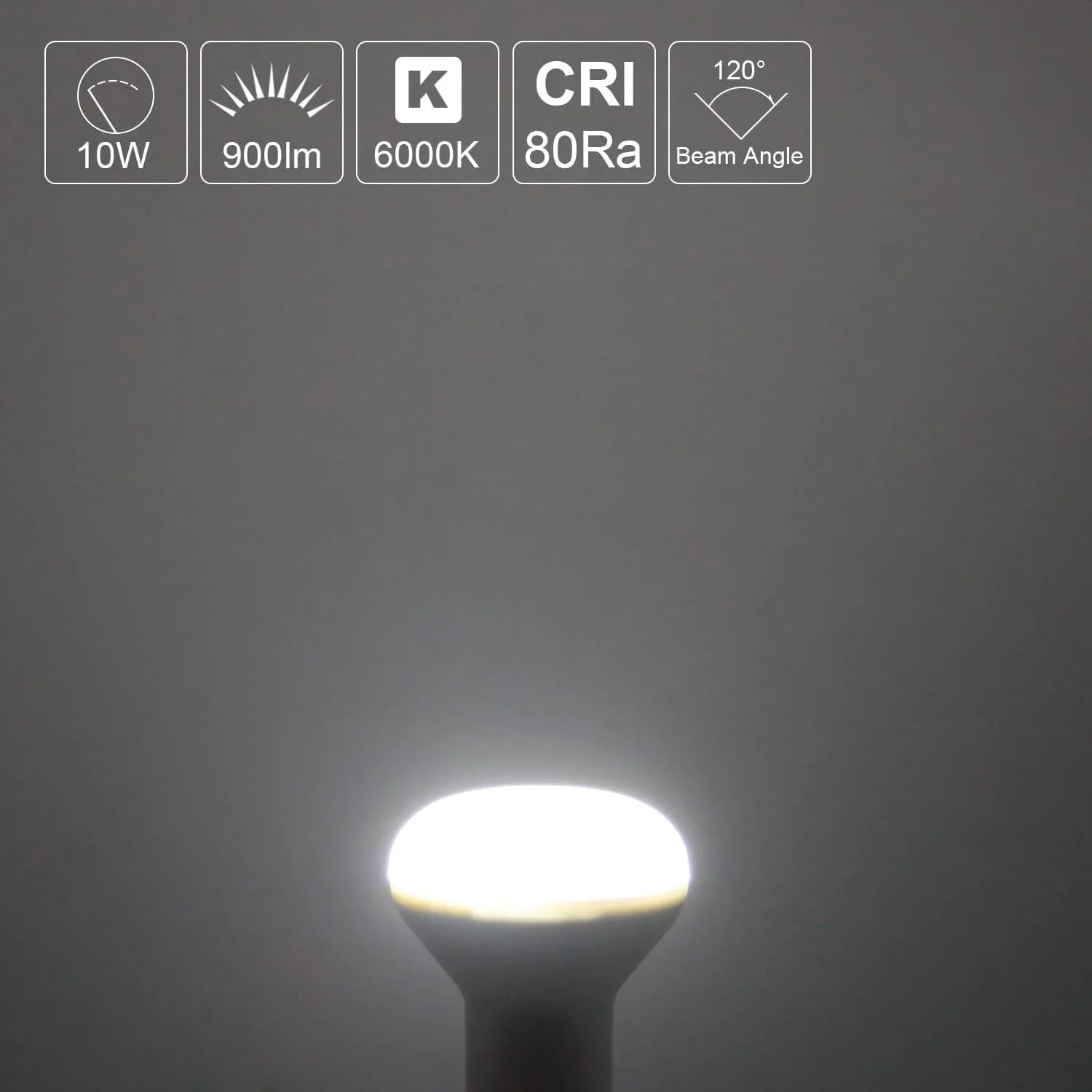 LED R63 E27 10W Cool White 6000K Reflector Bulb Pack of 6 - Gomix Brands Outlet