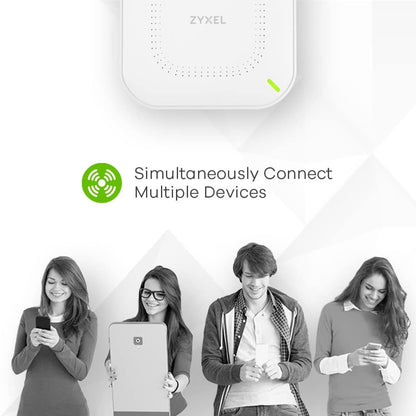 Zyxel Multi-Gig WiFi 6 AX3000 PoE Access Point with 2.5G Uplink and 3x3+2x2 MU-MIMO Antenna